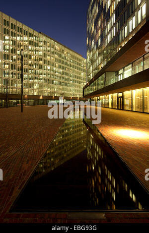 La maison d'édition Spiegel sur construction Ericusspitze, HafenCity, Hambourg, Hambourg, Allemagne Banque D'Images