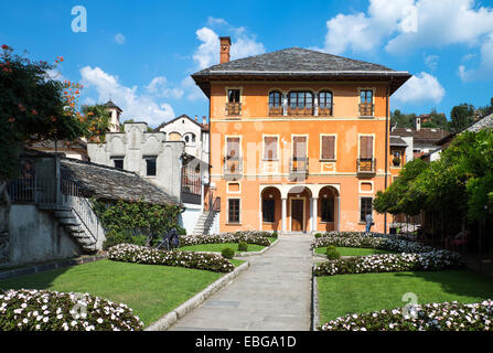 L'Italie, le Piémont, Le Lac d'Orta, Orta San Giulio, l'établissement Villa Bossi Banque D'Images