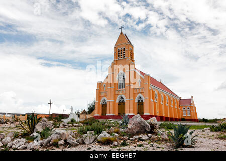 Église Saint Willibrordus à Sint Willibrordus Curaçao, village Banque D'Images