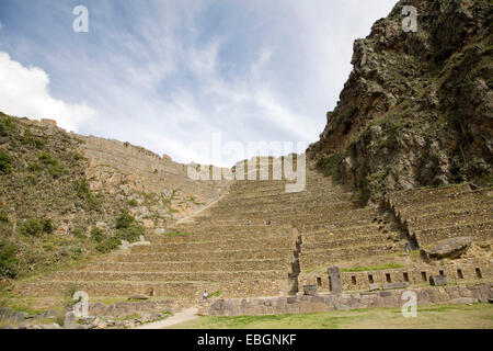 Terrasses d'Ollantaytambo, Pérou, Ollanta Banque D'Images