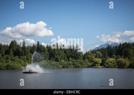 Lost Lagoon, le parc Stanley, Vancouver, British Columbia, Canada, Amérique du Nord. Banque D'Images