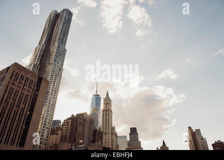 Des gratte-ciel, Lower Manhattan, New York, USA Banque D'Images