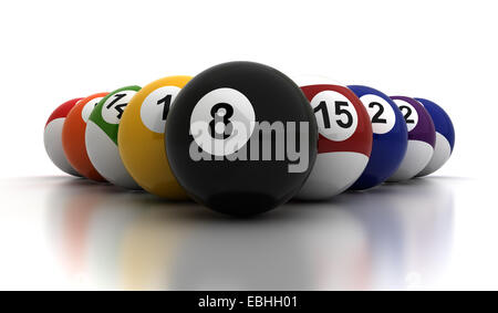 Boules de billard Banque D'Images