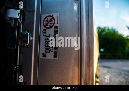 Que du carburant diesel admis Banque D'Images