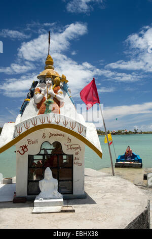 L'Ile Maurice, Grand Gaube Sai Shakti Mandir, temple hindou Shiva culte Banque D'Images