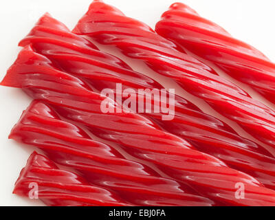 Un close-up de Twizzlers twists candy. Fabriqué par La Compagnie Hershey. Banque D'Images