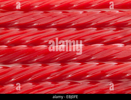 Un close-up de Twizzlers twists candy. Fabriqué par La Compagnie Hershey. Banque D'Images