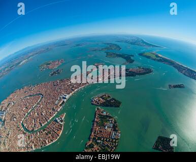 Vue aérienne de Venise, Italie, Europe Banque D'Images