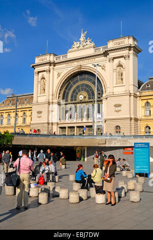 Budapest, Hongrie. Keleti palyaudvar Keleti (gare principale) Banque D'Images