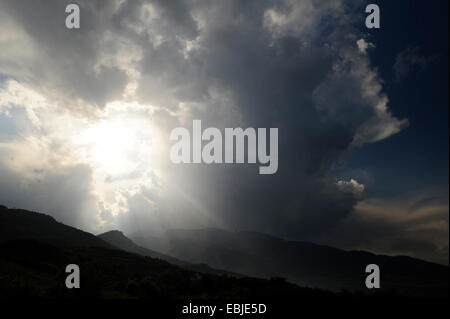 Menaces sur l'Olympe, les dieux sont en colère, la Grèce, la Macédoine, l'Olymp Banque D'Images