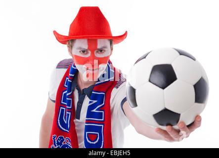 Fan de football anglais Banque D'Images