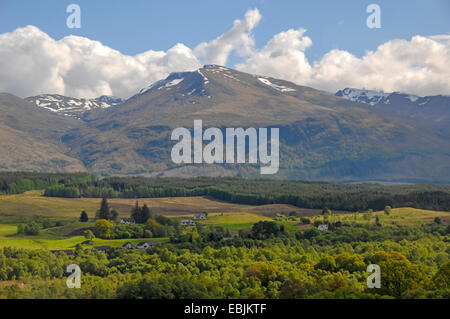 Highlands écossais avec Ben Nevis, Royaume-Uni, Ecosse, Argyll, Fort Williams Banque D'Images