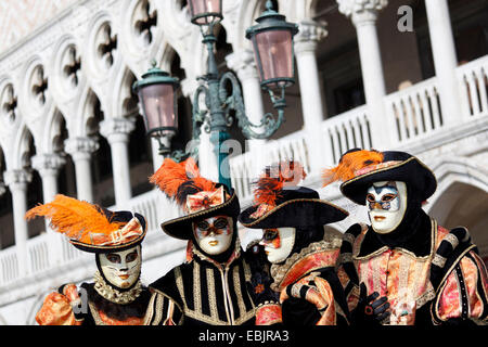 Carnaval de Venise au palais des Doges, Venise, Italie Banque D'Images