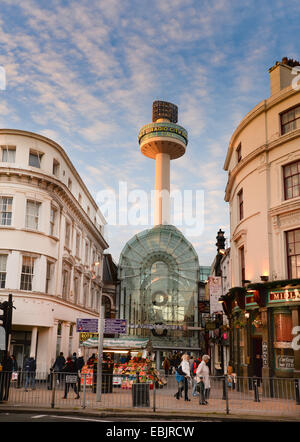 Radio City Tower, construit en 1965 et s'appelait à St John's Beacon centre-ville de Liverpool. Banque D'Images