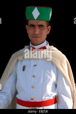 Garde royale au Palais des Rois de Rabat, au Maroc, Rabat Banque D'Images