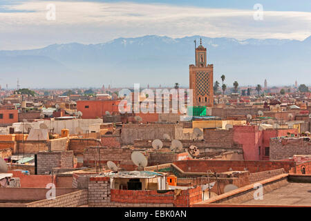 Vue sur la ville, Maroc, Marrakech Banque D'Images