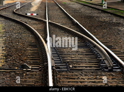 Commutateur de chemin de fer Banque D'Images