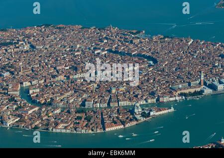 Vue aérienne de la ville de Venise, Italie, Europe Banque D'Images