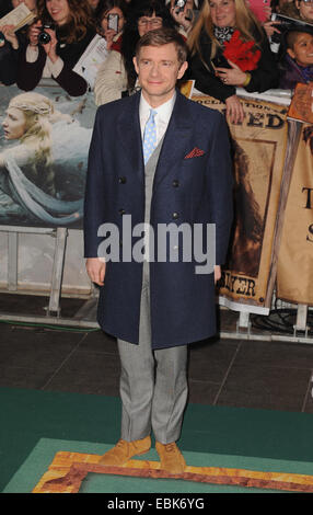 Londres, Royaume-Uni. 1er janvier 2015. Martin Freeman assiste à la première UK de "Le Hobbit : Bataille des Cinq Armées" à l'Empire Leciester Square. Credit : Ferdaus Shamim/ZUMA/Alamy Fil Live News Banque D'Images