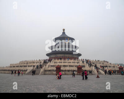 La voûte céleste impériale à l'intérieur du parc du Temple du Ciel à Beijing, China, Asia Banque D'Images