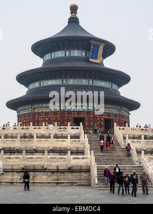 La voûte céleste impériale à l'intérieur du parc du Temple du Ciel à Beijing, China, Asia Banque D'Images