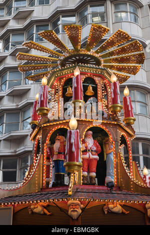 Marché de Noël traditionnel allemand à Birmingham Banque D'Images