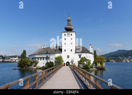 Seeschloss Ort castle, Gmunden, lac Traun, Salzkammergut, quart de région, Haute Autriche, Autriche Banque D'Images