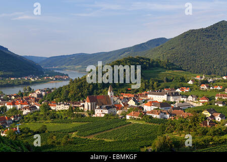 Paysage urbain, Spitz an der Donau, Wachau, Waldviertel, Basse Autriche, Autriche Banque D'Images