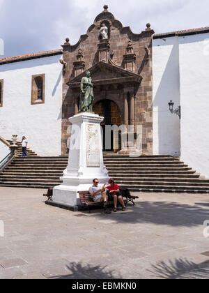 Iglesia Matriz de El Salvador sur la Plaza de España, Santa Cruz de La Palma, Palma de Majorque, îles de Canaries, Espagne Banque D'Images