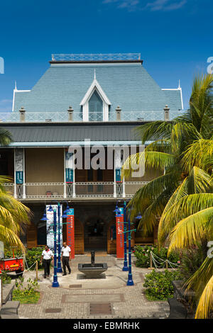 L'Ile Maurice, Port Louis, Caudon Waterfront, Blue Penny Museum timbres Banque D'Images