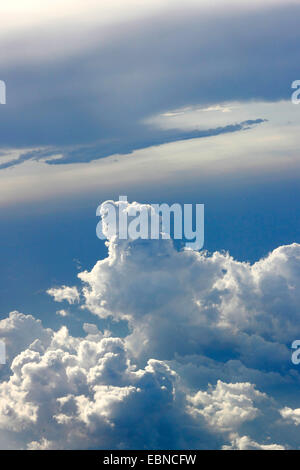 Vue aérienne de la formation des nuages, USA Banque D'Images