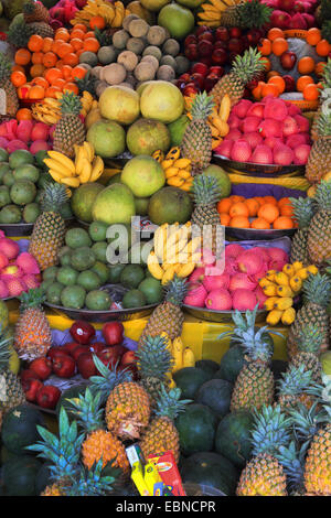 Stand de fruits sur un marché , Sri Lanka, Sri Lanka Banque D'Images