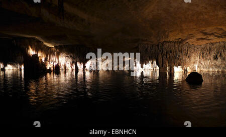 Grottes del Drach, grotte de dragon et le lac Martel, l'Espagne, Baléares, Majorque, Porto Christo Banque D'Images