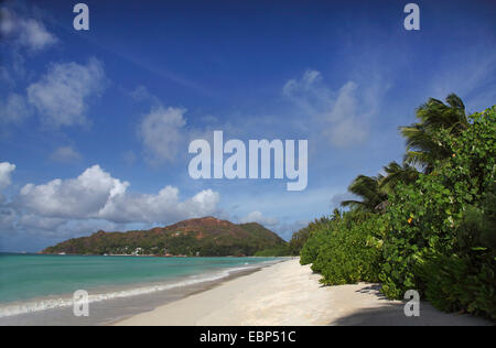 Plage de Côte d'Or, Praslin, Seychelles Banque D'Images