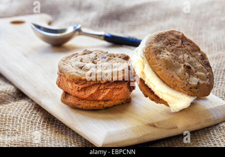 Sandwichs à la crème glacée Banque D'Images