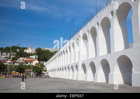 Arcos da Lapa (Carioca) Aqueduc, Lapa, Rio de Janeiro, Brésil, Amérique du Sud Banque D'Images