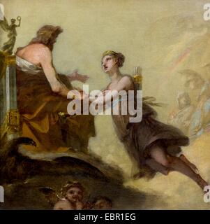 ActiveMuseum 0001677.jpg / Diana implorant Jupiter de ne pas la soumettre aux lois du mariage, 1803 - Pierre-Paul Prudh'le 25/09/2013 - Collection / 19e siècle / Active Museum Banque D'Images