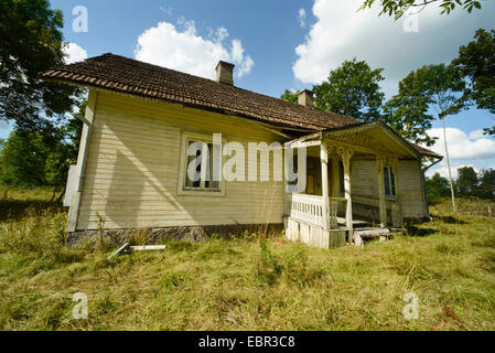 Maison de ferme abandonnée, Suède, Pays-Bas Banque D'Images