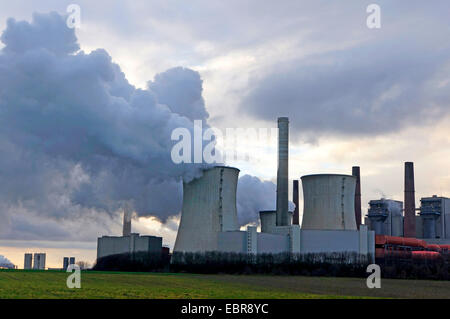 Neurath Power Station de la région d'exploitation du lignite rhénan, l'Allemagne, en Rhénanie du Nord-Westphalie, Neurath, Grevenbroich Banque D'Images