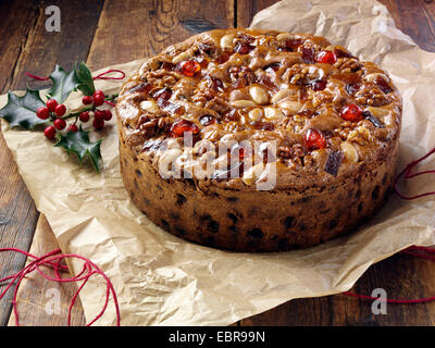 Marie Berry Gênes gâteau de fruit pour Noël Banque D'Images