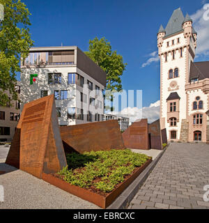 Hoerde Château au lac Phoenix, l'Allemagne, en Rhénanie du Nord-Westphalie, Ruhr, Dortmund Banque D'Images