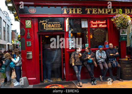 Le Temple Bar, Dublin, République d'Irlande, Europe. Banque D'Images