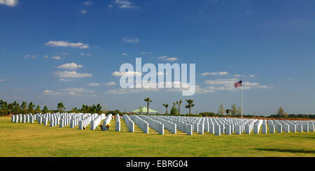 Cimetière militaire à l'est de Sarasota, Floride, USA Banque D'Images