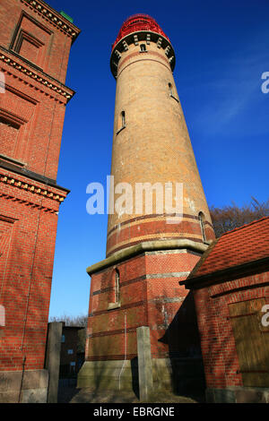 Schinkelturm (nouveau) et l'ancien phare (à droite), l'Allemagne, de Mecklembourg-Poméranie occidentale, Ruegen, Kap Arkona Banque D'Images