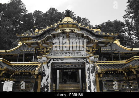 Nikkō Tōshō-gū est un sanctuaire Shinto situé dans la région de Nikkō, Tochigi Prefecture, Japan. Banque D'Images