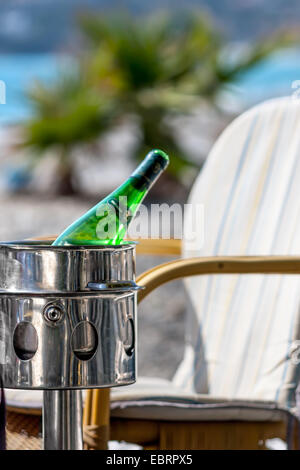 Se reposer sur la plage, plage de Herradura. Côte Tropicale, Grenade, Andalousie, espagne Banque D'Images