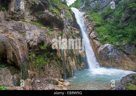 Gorge avec Loiblbach Tscheppaschlucht Creek, l'Autriche, Karawanken, Roma Banque D'Images