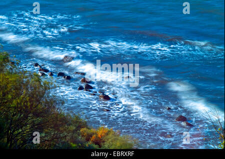 Vue de stormy Mer Baltique, Allemagne, Mecklembourg-Poméranie-Occidentale, Nordwestmecklenburg, Boltenhagen Banque D'Images