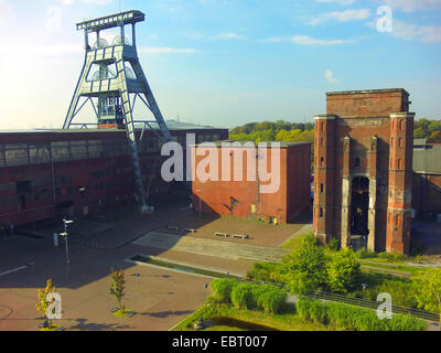 Vue aérienne de la mine de charbon désaffectée Ewald , l'Allemagne, en Rhénanie du Nord-Westphalie, Ruhr, Herten Banque D'Images