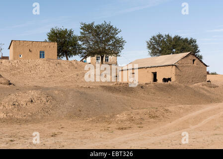 Village près de Shar e OCS, l'Ouzbékistan, en Asie Banque D'Images